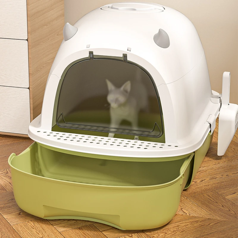 

Cage Big Enclosed Cat Bedpans Products Playground Training Cat Bedpans Sifting Supplies Katzen Toilette Cat Supplies RR50CB