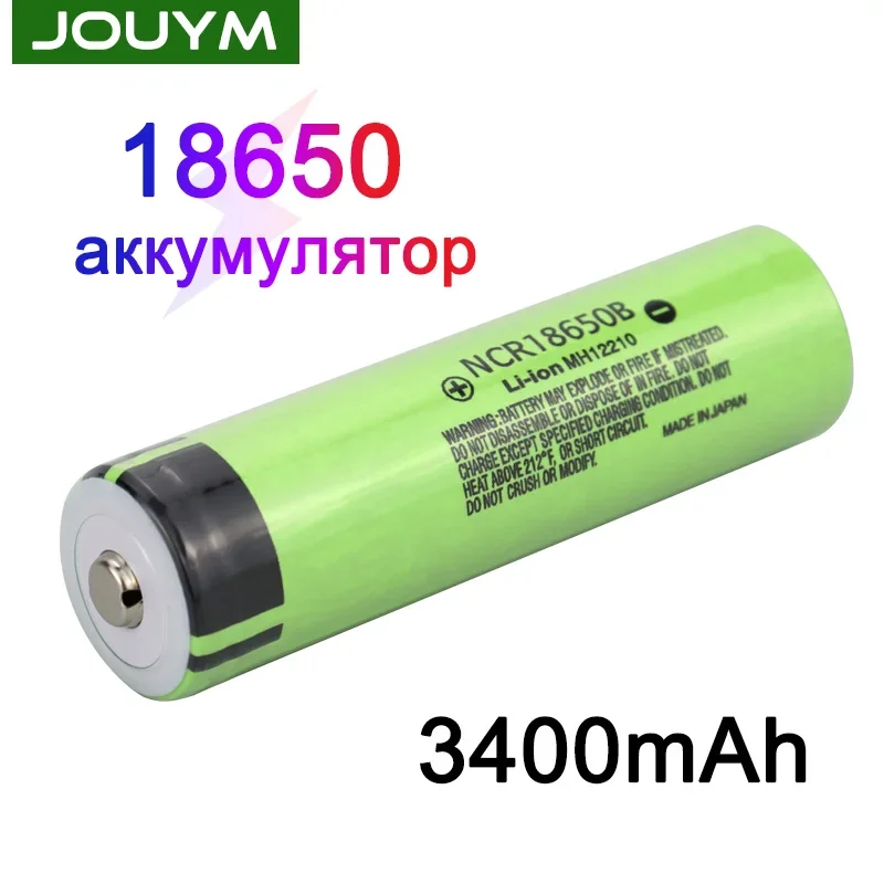 18650 Литий-ионный аккумулятор большой емкости 3400 мАч NCR18650B для фонарика на лбу