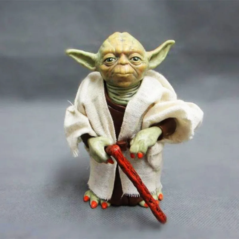 13cm Anime Star Wars Yoda Detective Action Figure Toys Doll Model Figurine Desktop Decoration Collection For Children Boys Gifts