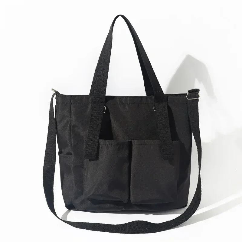 

Large Capacity Women Crossbody Bag Simple Fashion Zipper Handbags Shoulder Bags Waterproof Tote Bag Student Satchel A4