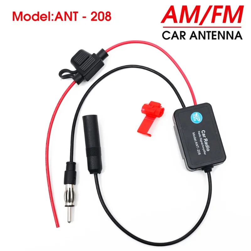 Portable Car AM/FM Radio Signal Amplifier Anti-interference Auto Antenna Radio Universal FM Booster Amp Automobile Accessories