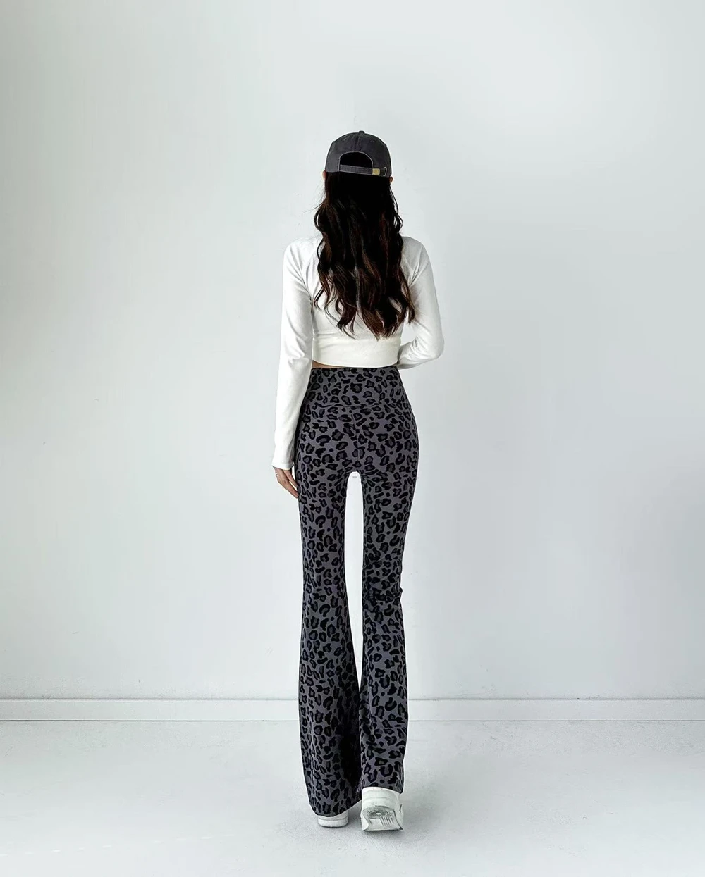 Retro Sexy Leopart Damenhose mit hoher Taille, Schlaghose, Yoga-Pilates-Leggings, Damen Y2K Ästhetische Hose, Bell Bottoms – Detail 18