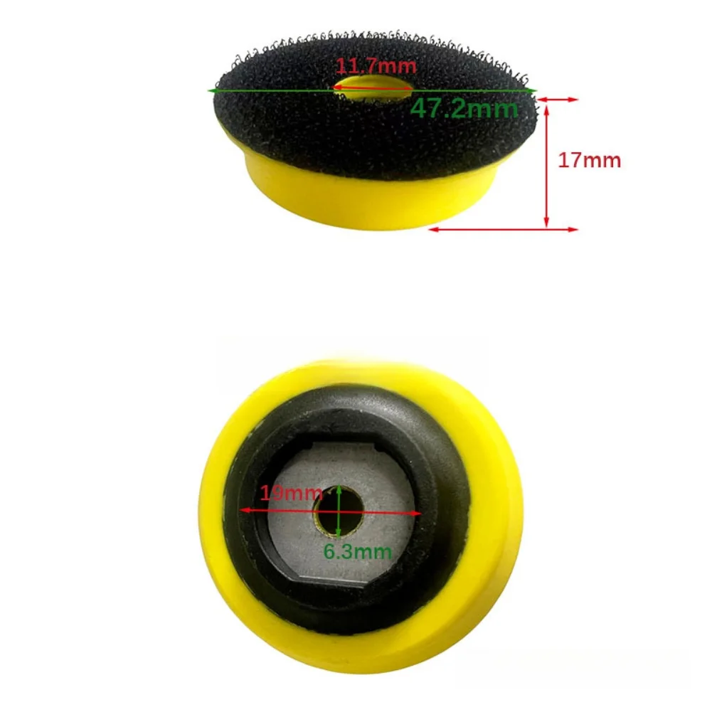 1PCS Machine Adapter Polishing Pad 2in 48mm Backing Pad Polishing Disc With 6.3mm Thread For Polishing Machine Tool Accessories