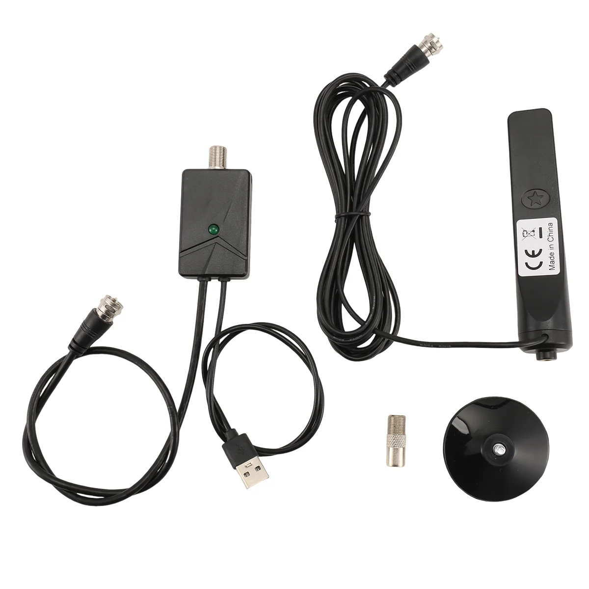 

A72T TV Antenna High Gain Indoor Digital Antenna Amplified Signal Booster for Wide Range HDTV Reception Home TV