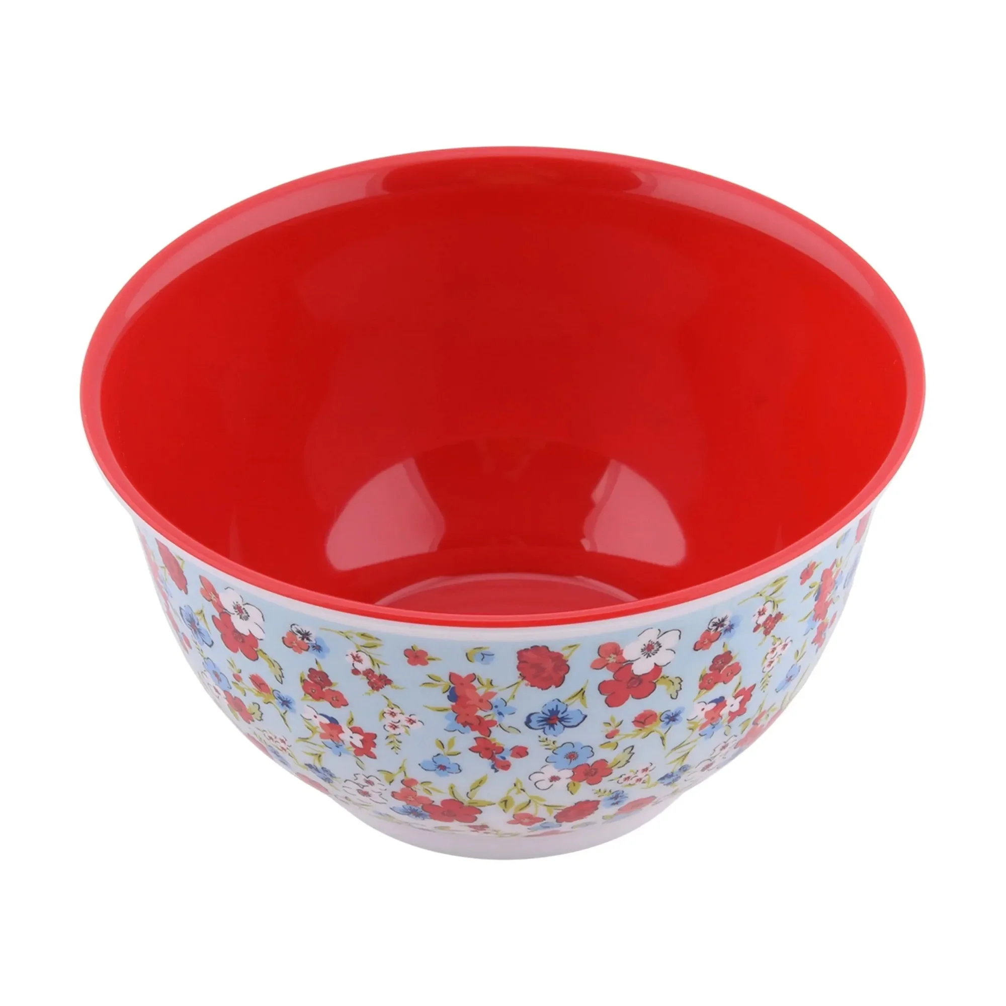 

Melamine Mixing Bowl Set, 10 Pieces, Heritage Floral,Dishwasher Safe,Compact Storage