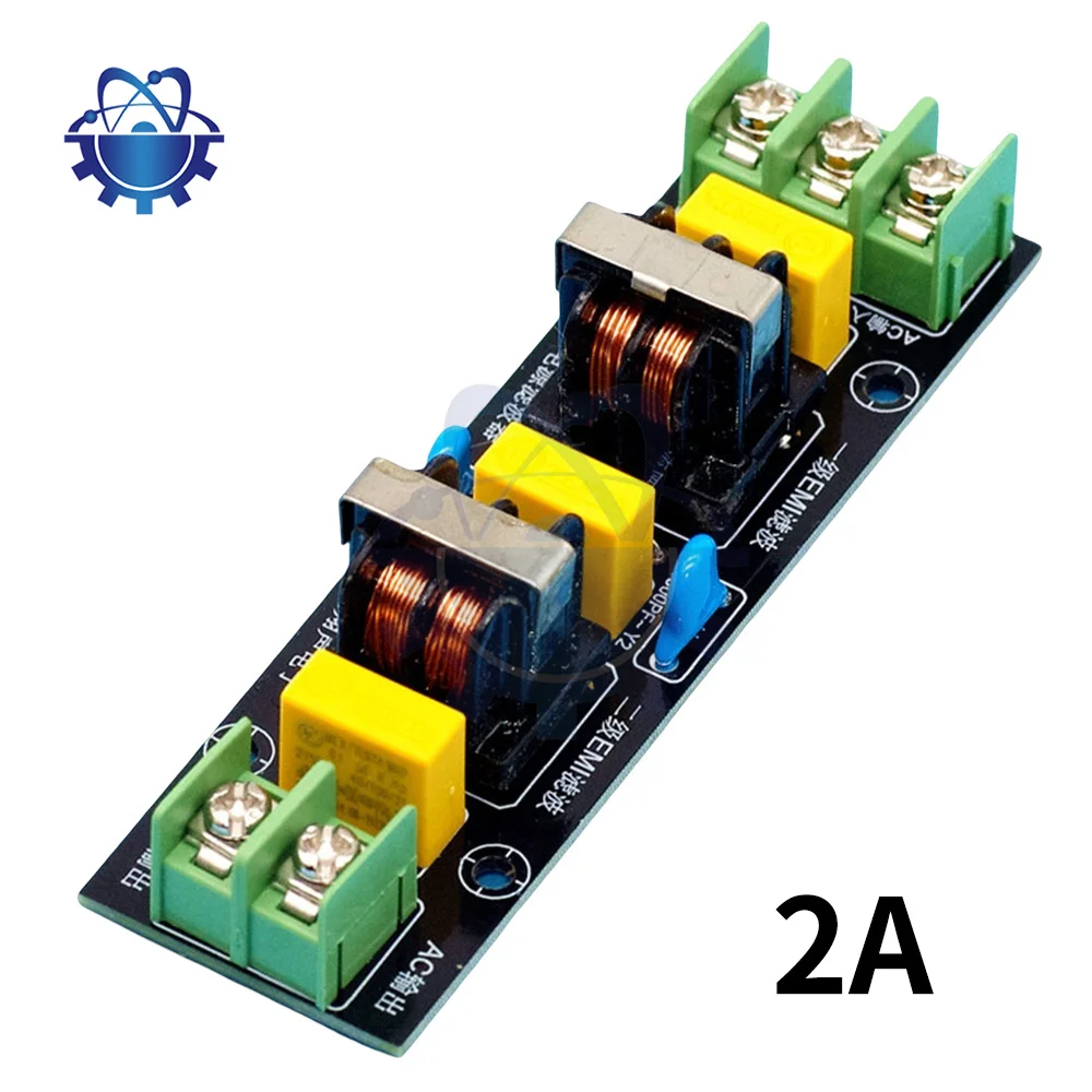 Power Supply Filtering Board Power Supply Filter EMI High Frequency Two-stage Power Low-pass Filter Board 2A-18A