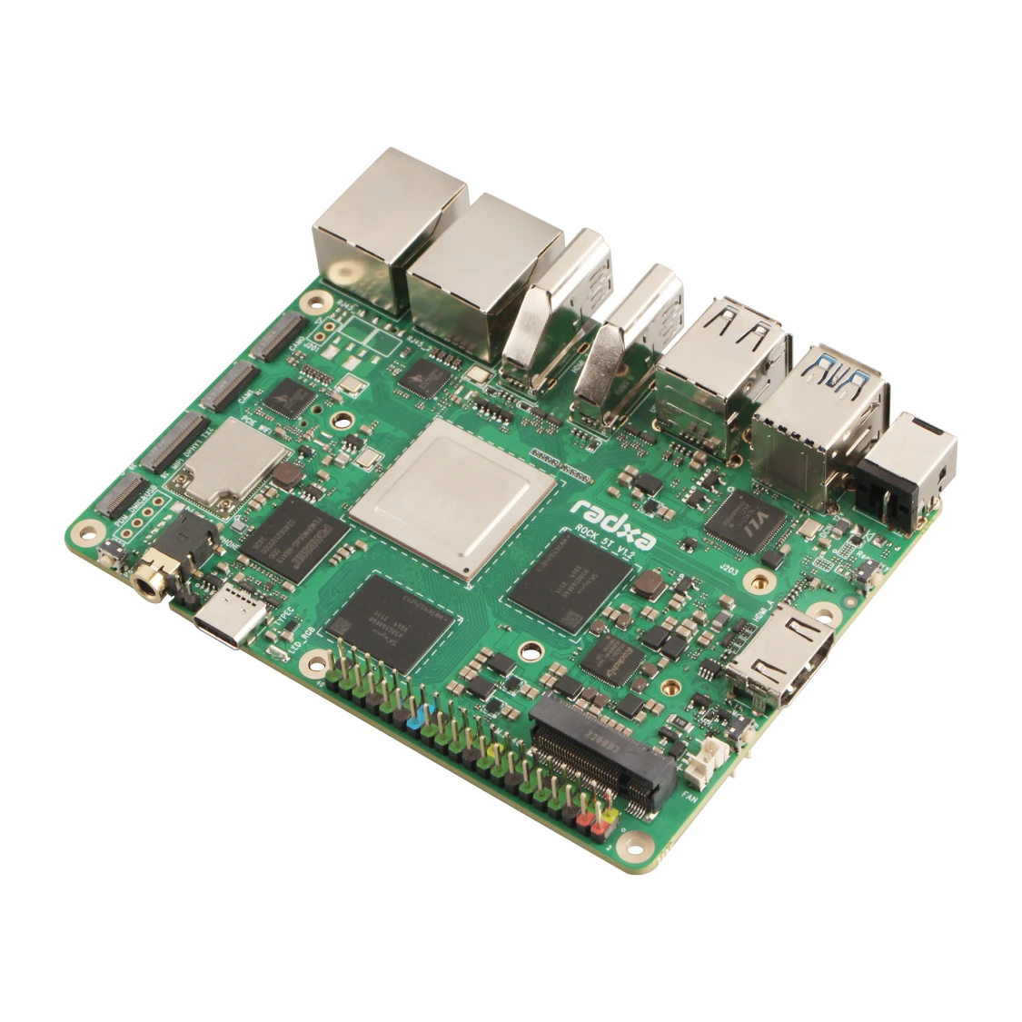 NYRadxa ROCK 5T с 8-ядерным процессором RK3588, 8K HDMI, ОЗУ LPDDR5 и Wi-Fi 6