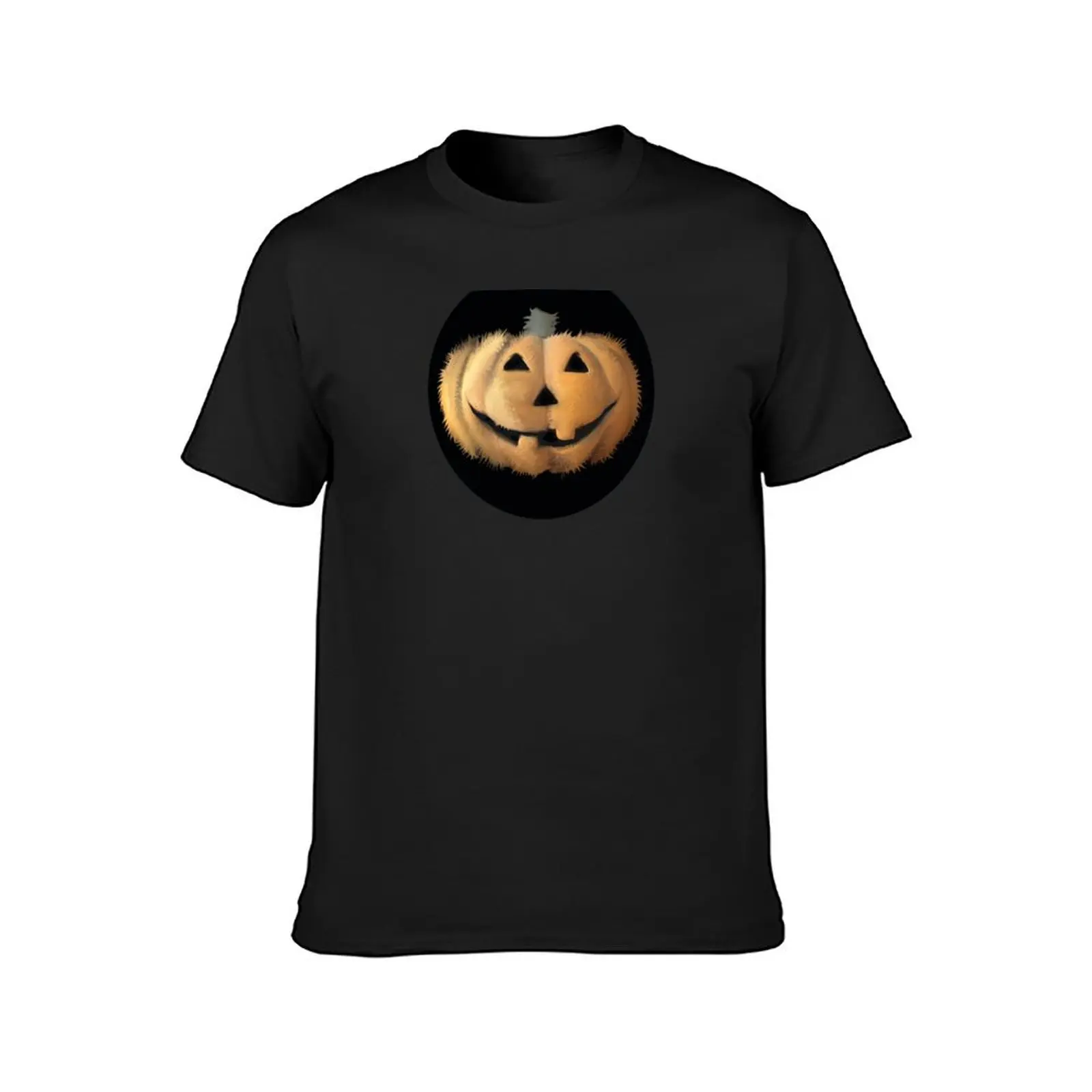 fuzzy pumpkin / halloween pumpkin/hairy pumpkin plush pumpkin /halloween / hairy T-Shirt tees funnys mens t shirt