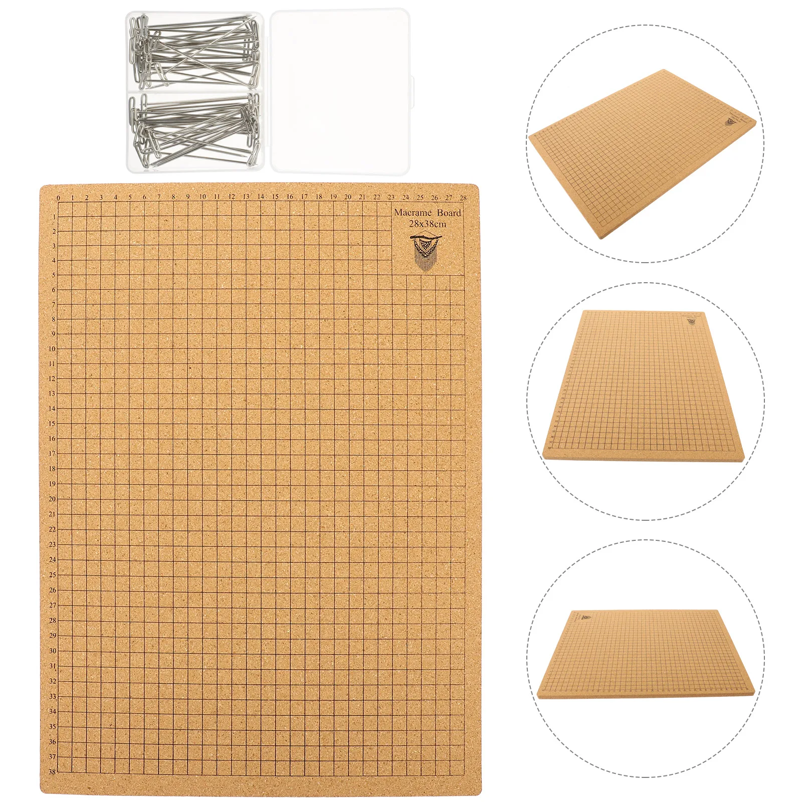

12x16 Inch Cork Macrame Board Cord Crafting T Soft Pinning Wall Hanging Knotting Jewelry Fabric Tailor Tools