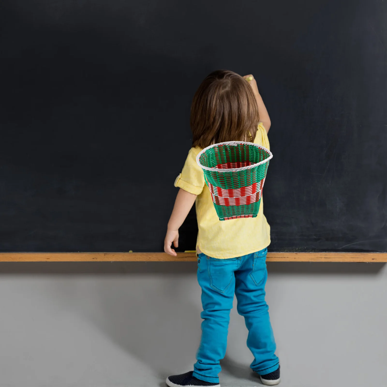 

Танцевальный реквизит, рюкзак, корзина для детей, зеленый цвет, гладкая поверхность, многоразовый пластик для хранения, тканый детский пакет, поставка