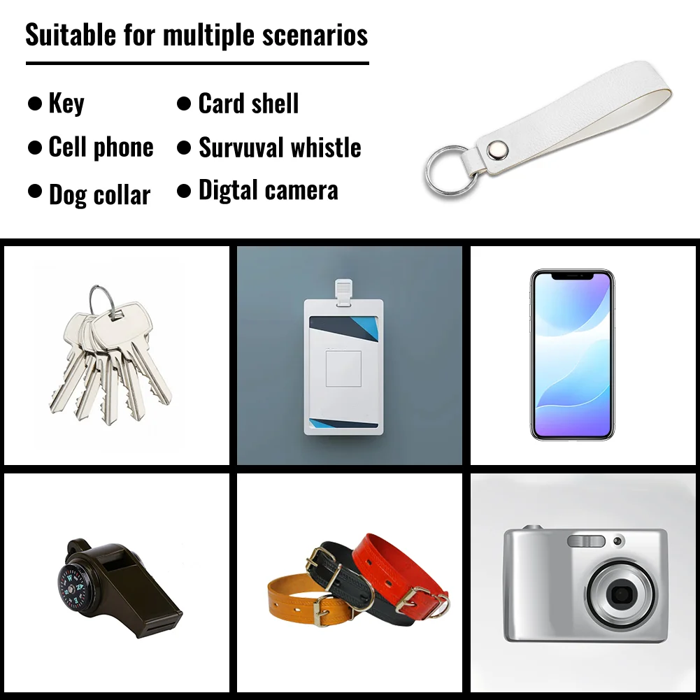 Diy Anime Keychain Costomized Pu Leather Hanging Rope Cartoon Role Accessories Anime Peripheral Customization Personalized Gift
