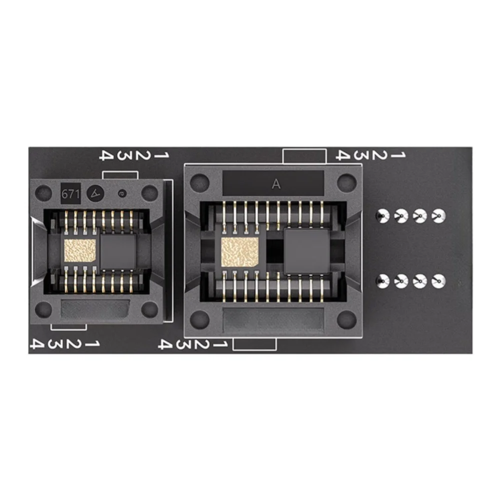4-in-1 Socket Supporting For SOP8 WSON8 QFN8 for BIOS Chip Programming Firmware Read Write and Motherboard Diagnostic Use
