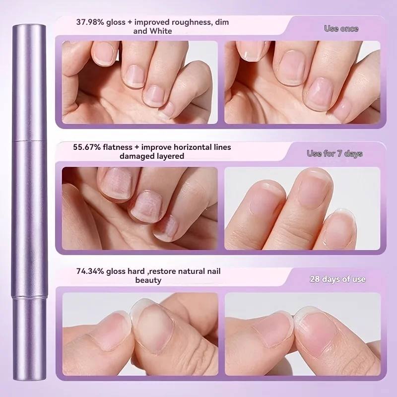 قلم مصل العناية بالأظافر، أظافر ناعمة خشنة ومتملة ومبيضة، عطر كاميليا يدوم طويلاً