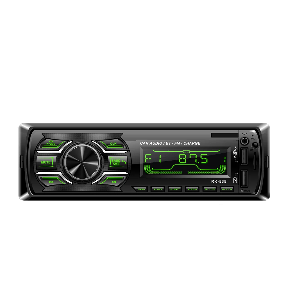 

1Din Car Fm Radio Mp3 Wma Player Bluetooth Aux Audio Player Rk-535