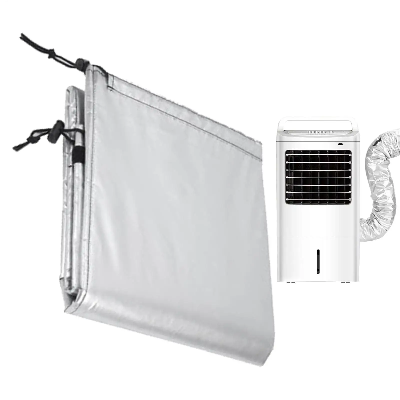 

AC Hose Insulation Cover Thermal Dustproof Effective Adjustable Air Conditioner Hose Insulation Wrap Home Office Dorm Apartment