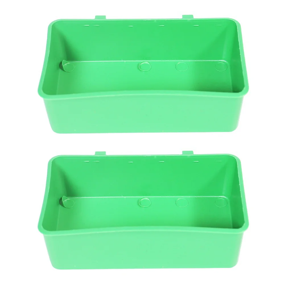 

2 Pcs Bird Bath Tub Parrot Basin Shower Bathtub Supplies Bathing Pet Feeders for Outdoors