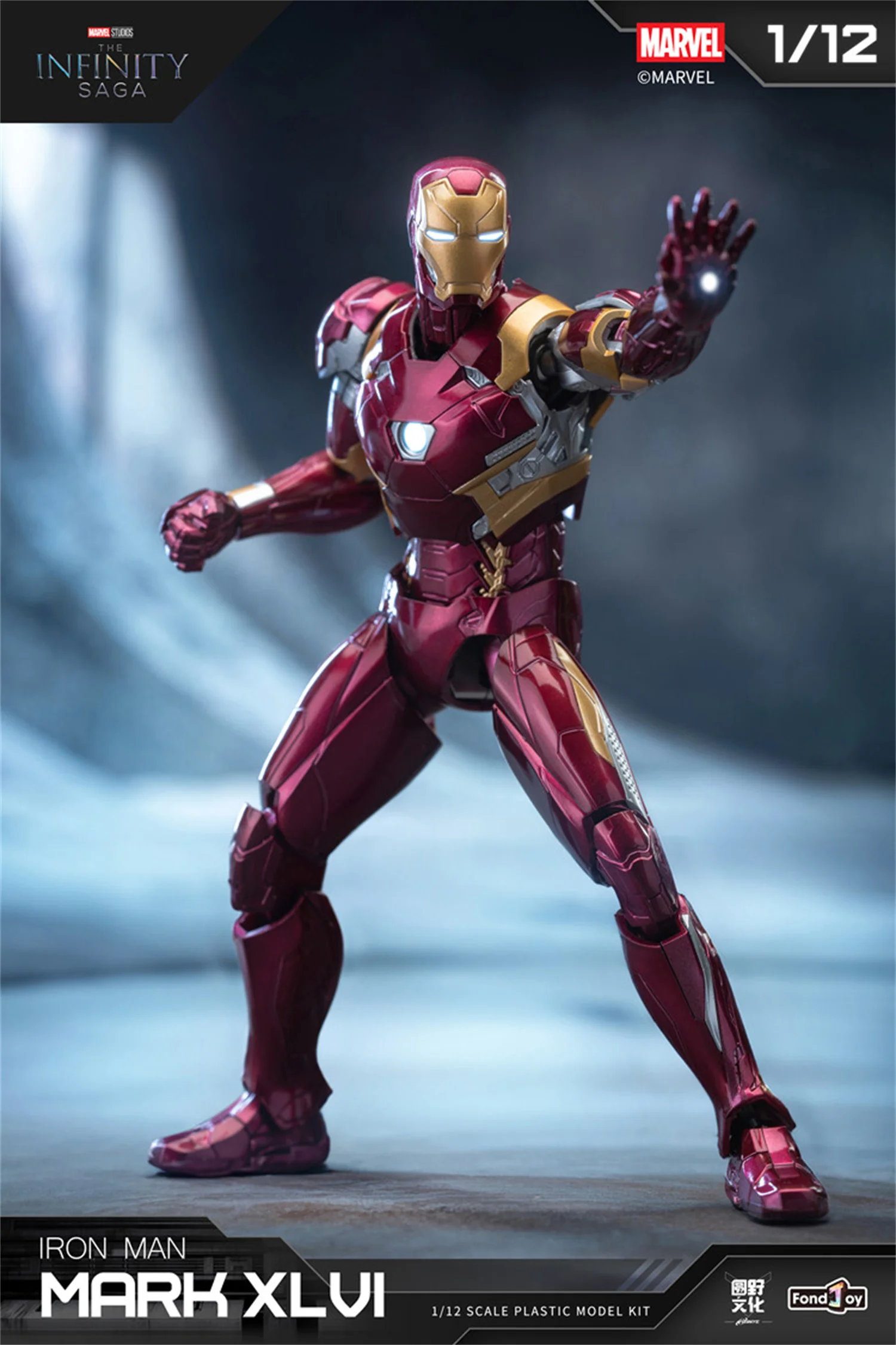 1/12 Original FondJoy Iron Man Tony Stark Legend Action Figure MK45 MK46 MK50 MK4 DIY Baustein Spielzeug Sammlung Anime Modell – Detail 19