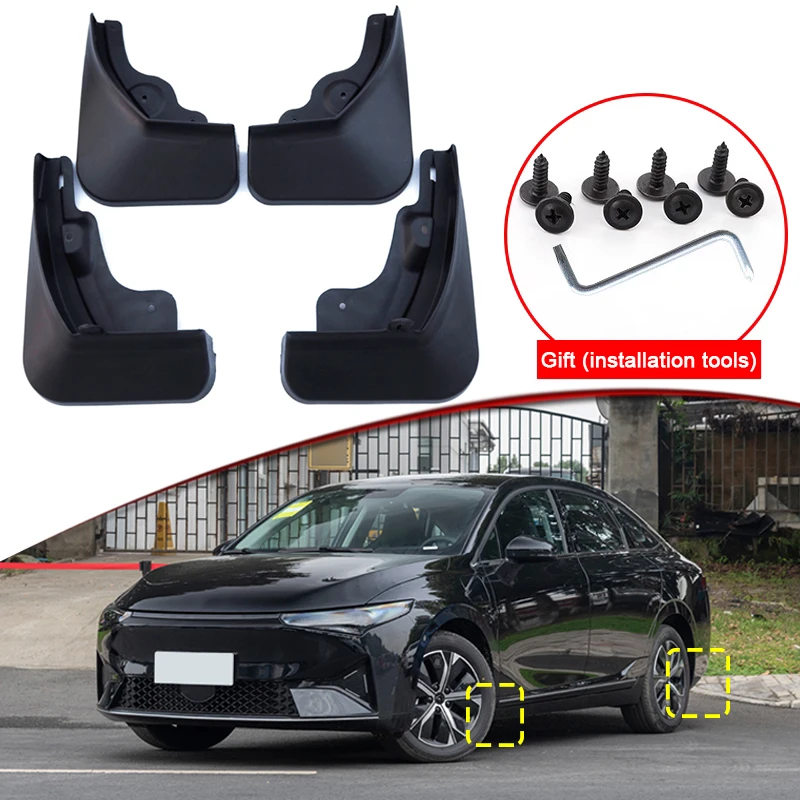 

Car Styling Fit For XPENG P5 2021 2022 2023 ABS Car Mud Flaps Splash Guard Mudguards MudFlaps Front Rear Fender Auto Accessories