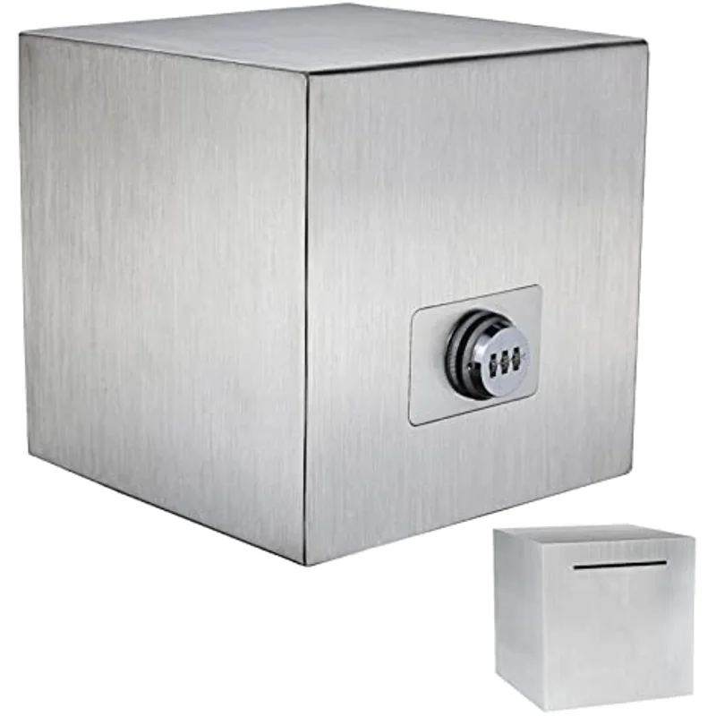 Adult Piggy Bank Reusable Password Piggy Bank Stainless Steel Piggy Bank Helps Save Money for Holiday Weddings and Education