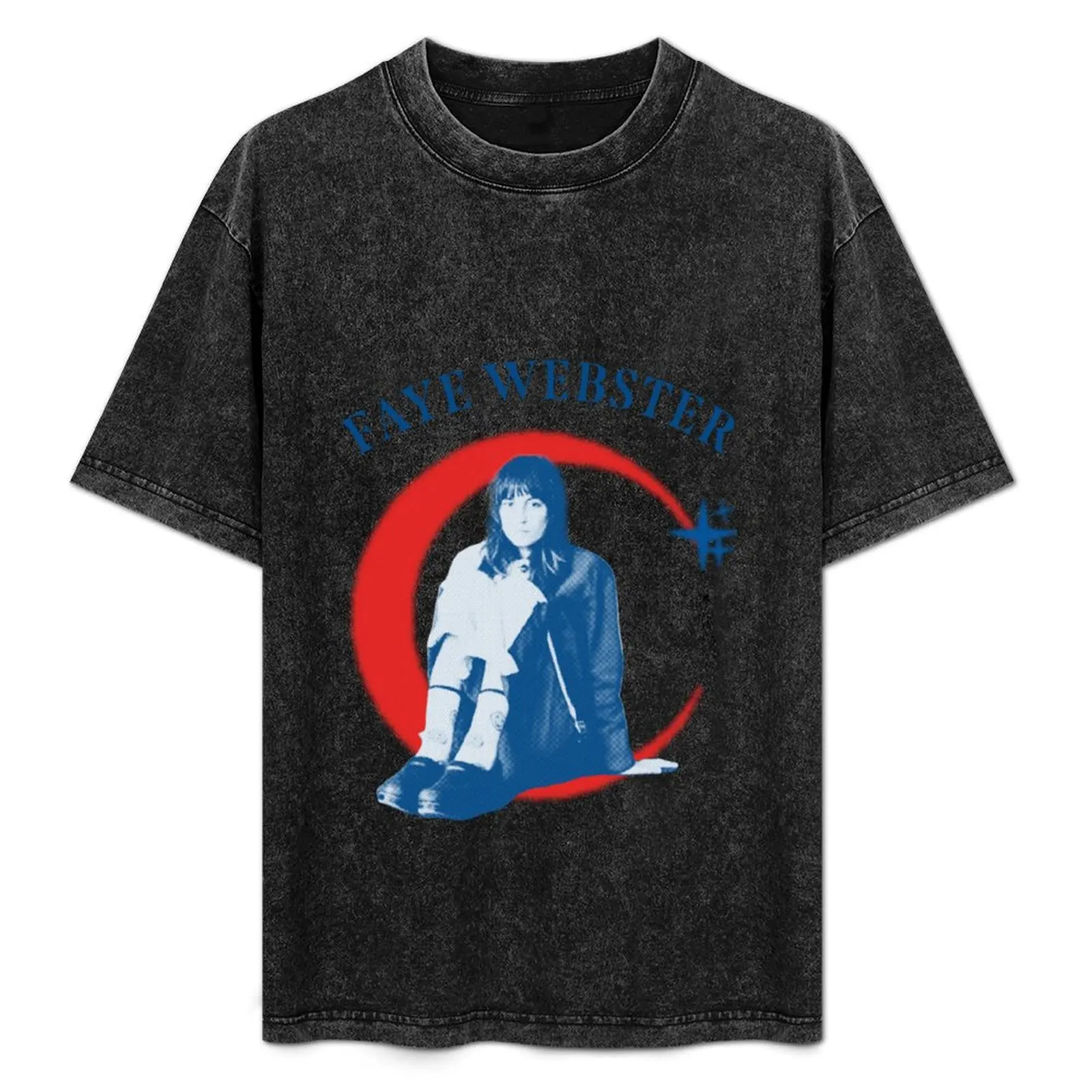 

Faye Webster Crescent Moon Design T-Shirt basketball graphic tees vintage anime shirt cute clothes clothing for men