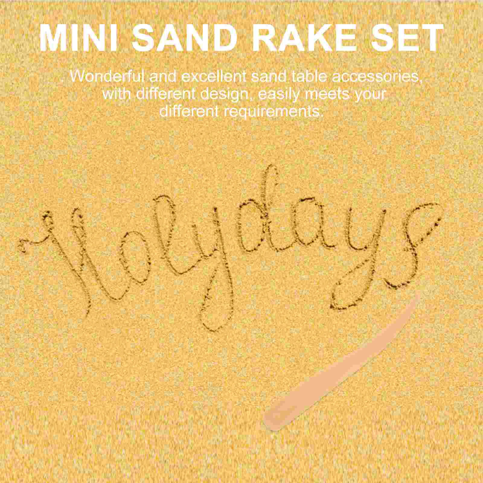 Sand Rake Painting Tool Smoothing Mini Crafts Push Tools Rakes Toy Zen Adornments Sandbox