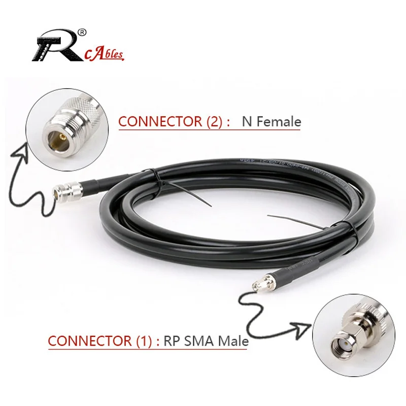 LMR400 Cable N Female to SMA Male Plug for Helium Hotspot Bobcat Miner Fiberglass Antenna 1M 2M 3M 4M 5M 8M 10M 15M 20M