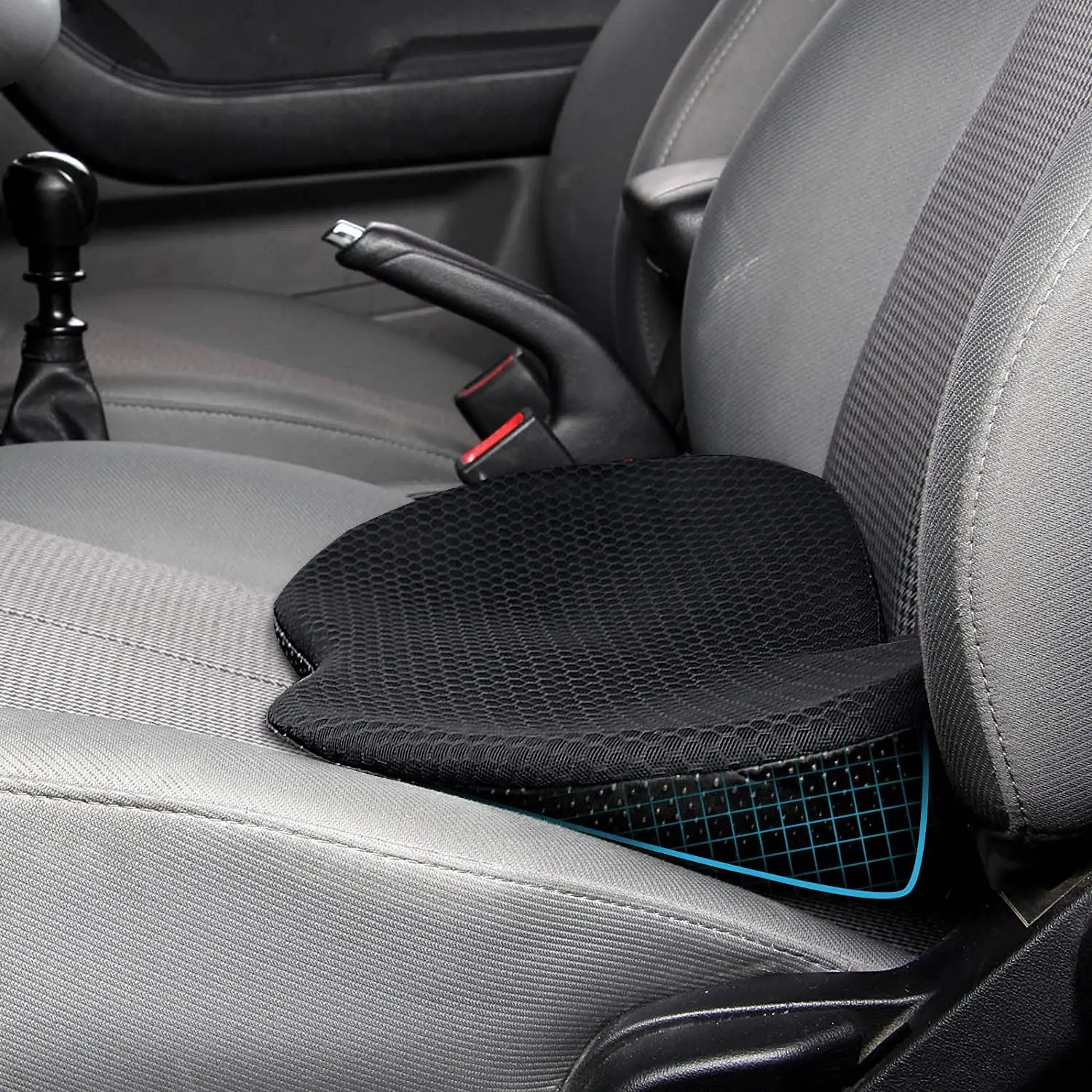 Multifunctioneel autostoelkussen Universeel geheugen Lendenkussen Ondersteuning Driver Ademend Relief Comfort Stoel Autostoelkussen