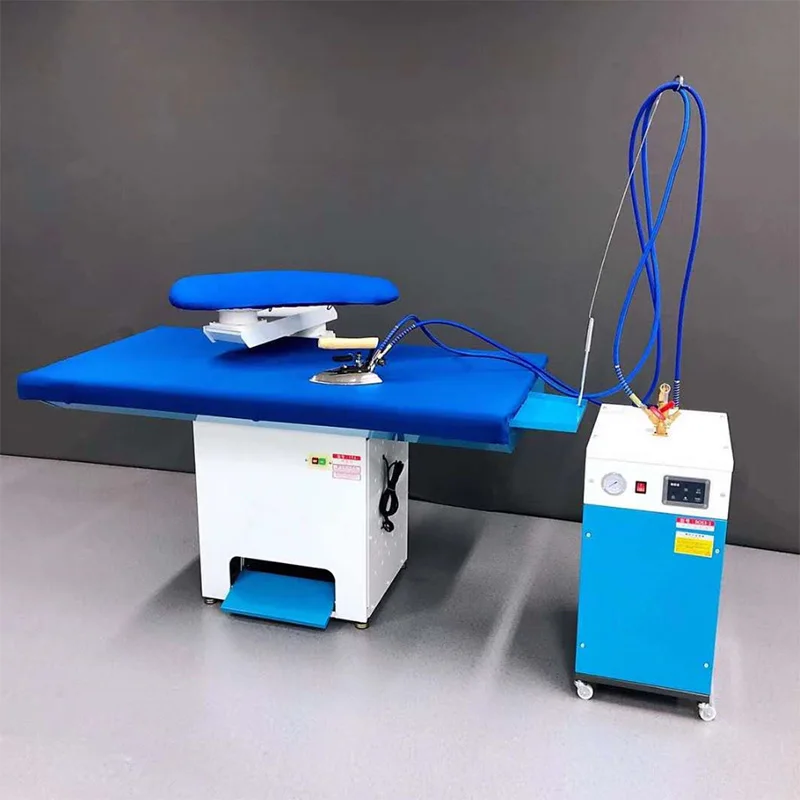 Foot-Operated Vacuum Ironing Table Hotel Uniforms Work Clothes Dry Cleaning Shop