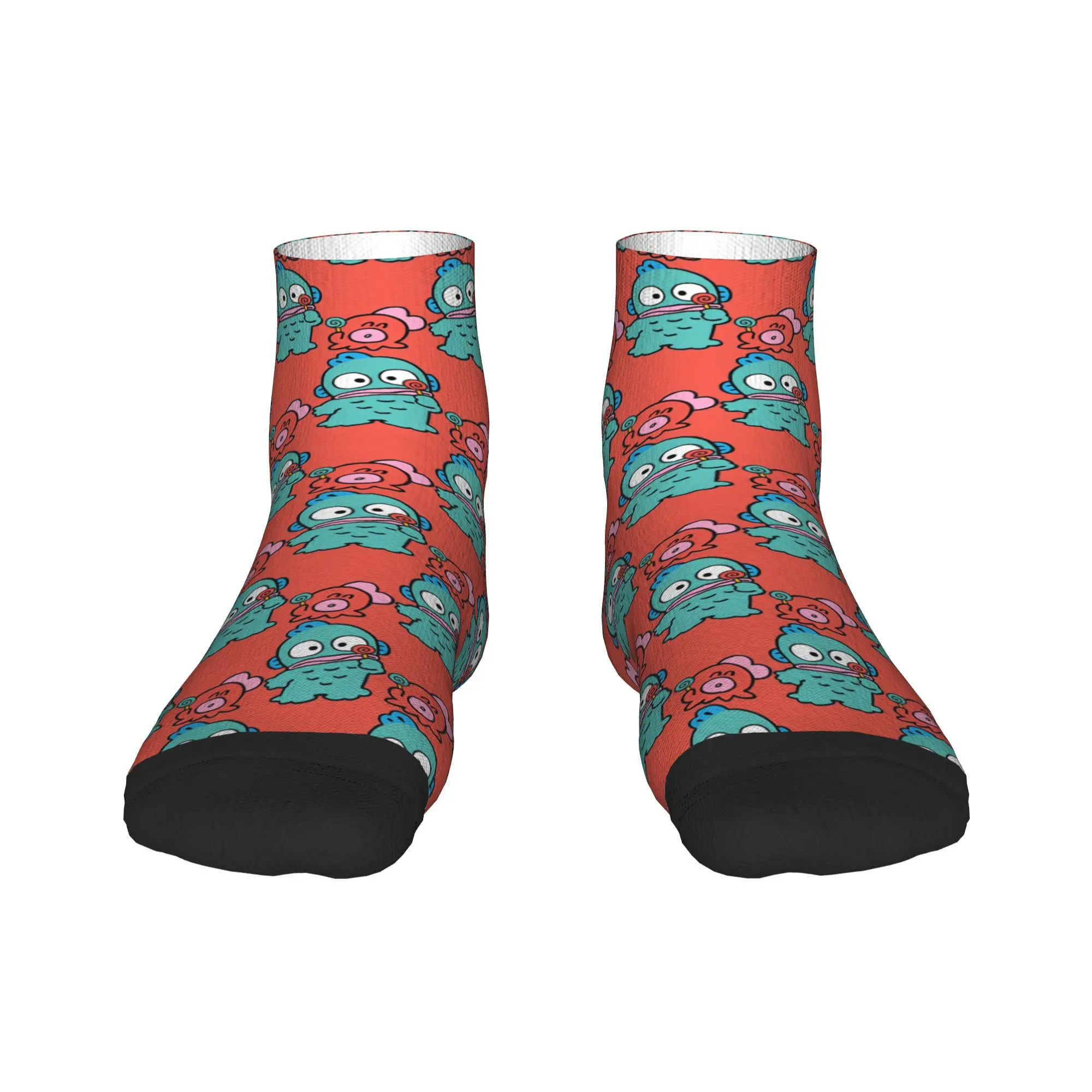 

Adults Men Casual Socks Cartoon Cute Hangyodon Non Slip Soft Breathable Sock Autumn Funny Graphic Cycling Socks