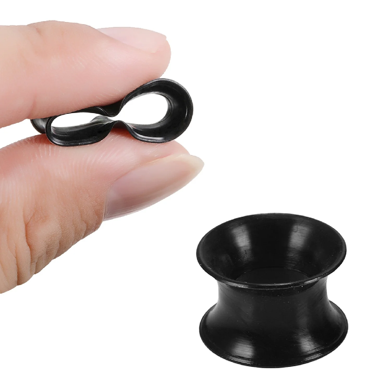 2pcs/lot 3-16MM Flexible Silikon Ohrstöpfer und Tunnel Ohrpiercings Earlets Ohr Tragen Expander Ohr Erweiterungen Körper Schmuck – Detail 2