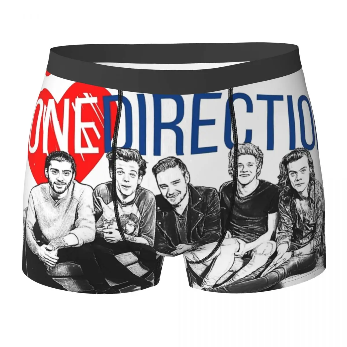 

Нижнее белье с логотипом 1D Ones Music And Directions, рок-группа, модные мужские трусы на заказ, эластичные трусы-боксеры, подарок на день рождения