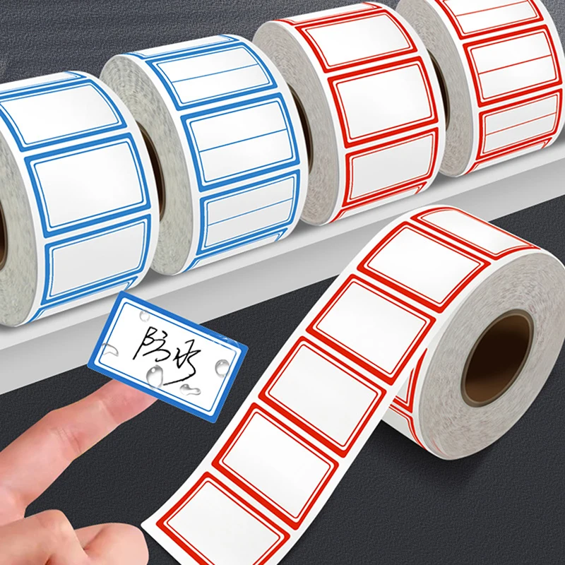 500pcs Can Write Label Stickers Food Classification Labels Adhesive Paper Home Office Gift Stickers