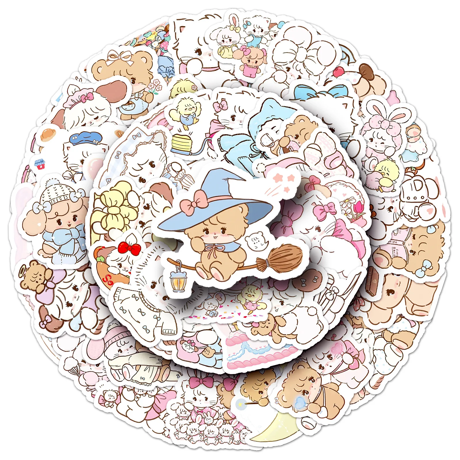 56PCS Kawaii Mikko สติกเกอร์การ์ตูน Decals ของเล่นเด็ก DIY สมุดภาพโทรศัพท์ตู้เย็นกระเป๋าเดินทางจักรยานเด็กน่ารักสติกเกอร์ตกแต่งของขวัญ