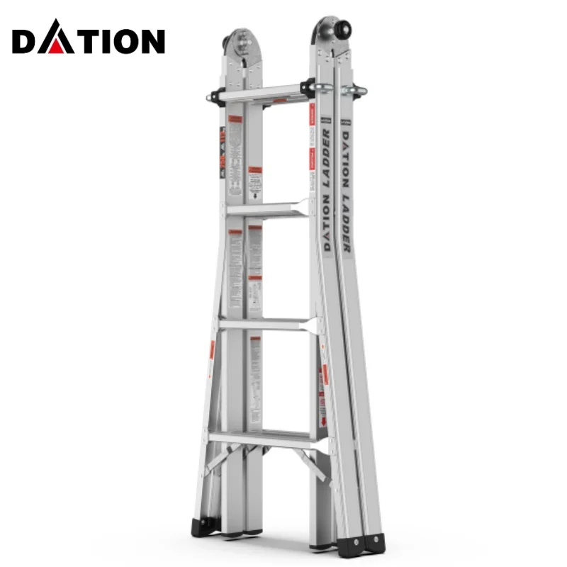4 Step Ladder Durable Folding Aluminum Ladder Multipurpose Ladder ﻿