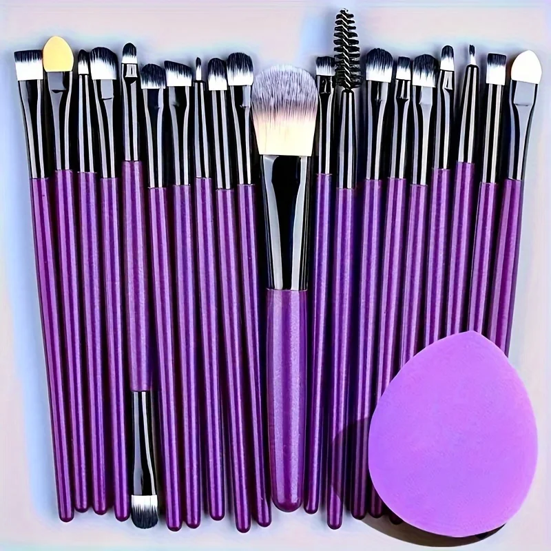 Makeup Brushes Set 20pcs Professional Face Eyeshadow Eyebow Eyelash Lip Highlighter Powder Foundation Female Make Up Brush Kits