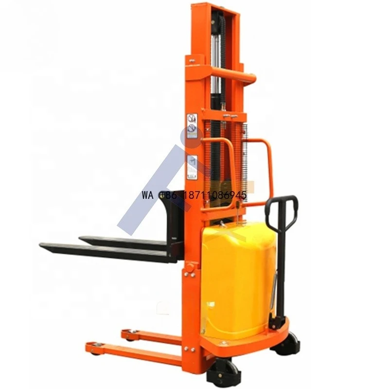 Full Electric Forklift with Driving Station and Battery Semi-Electric Full-Automatic Stacker for Warehouses