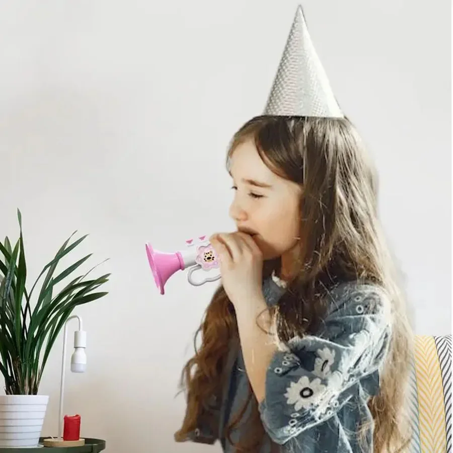 Zabawki dla dzieci trąbka instrumenty trąbkowe zabawki z zawieszaną liną instrumenty muzyczne zabawki kolorowe fałszywe zabawki dla wczesnego uczenia się w wieku przedszkolnym