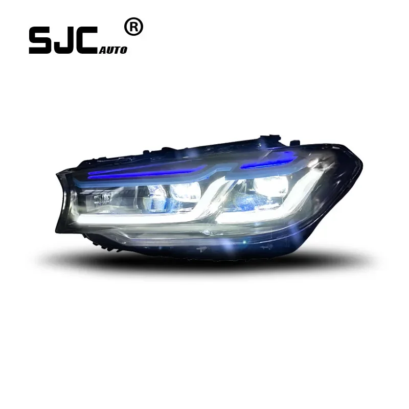 

SJC Auto Car Accessories For BMW 5 Series G30 G38 Head Lamp 18-20 Upgrade Laser Modeling Full LED Headlamp Daytime Running Lamps