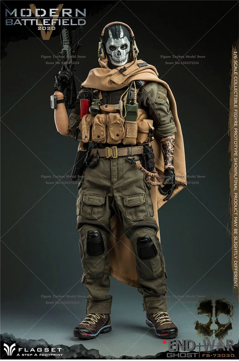 FLAGSET FS 73030 1/6 END+War Ghost 2.0 Movable Action Figure Modern Battlefield 2020 Original 12