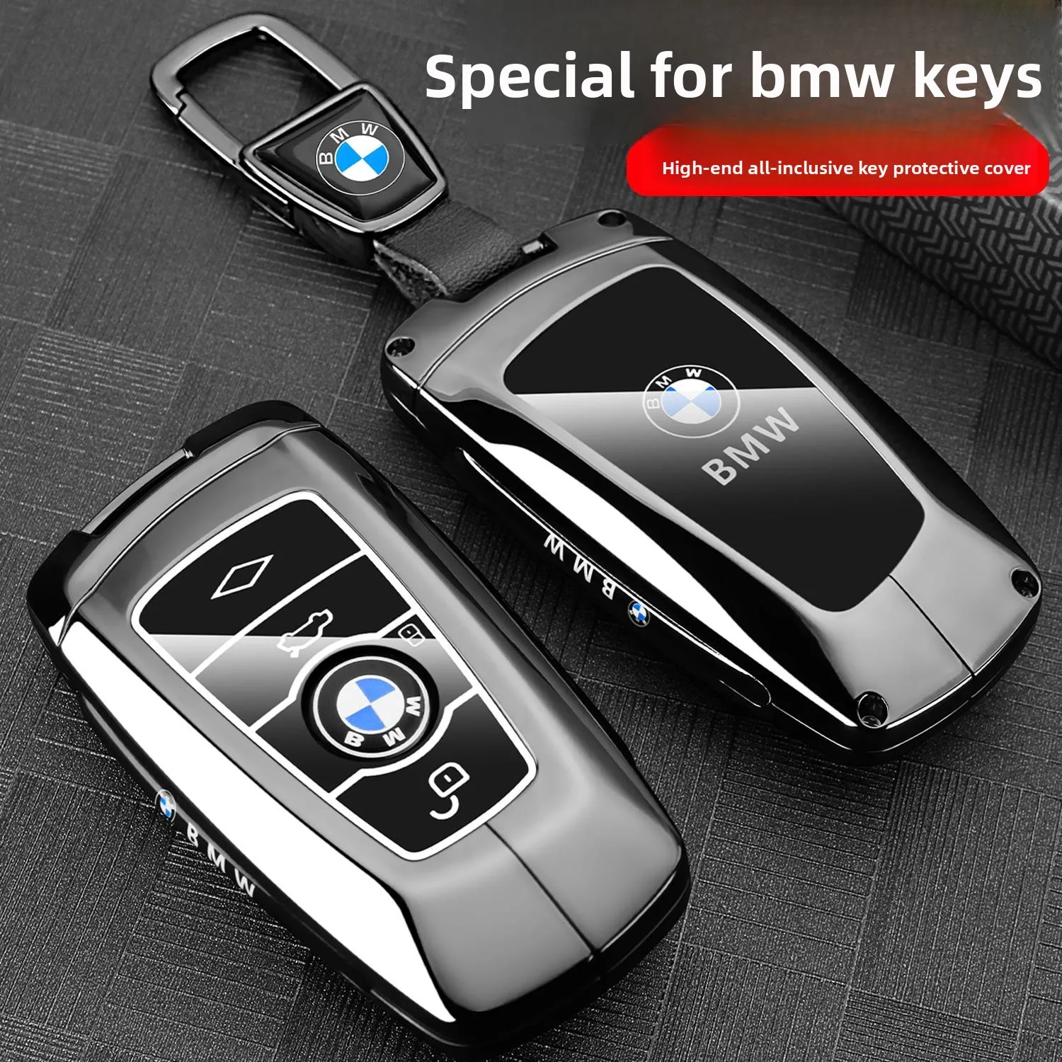 

Zinc Alloy Leather Car Remote Key Case for BMW F10 F11 F20 F25 F30 F31 F34 G20 G30 X3 X4 I3 M3 M4 1 3 5 Series Accessory