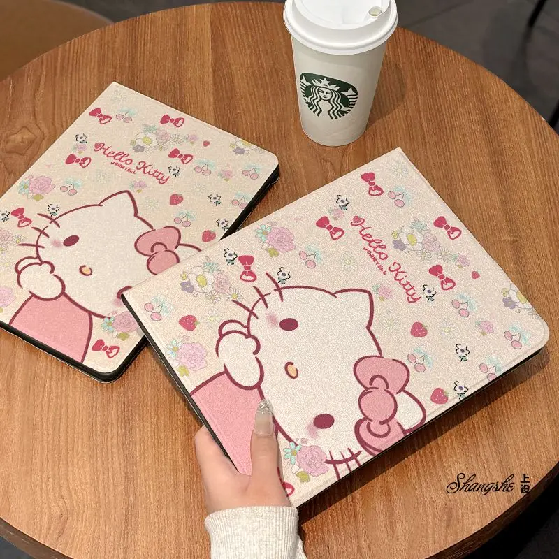 حافظة طاولة كاواي هالو كيتي لهاتف Redmi Pad Pro 12.1 SE 11 Xiaomi Pad 7 Pro 6SPro 5 5 Pro 12.4 غطاء كرتوني ذكي #5