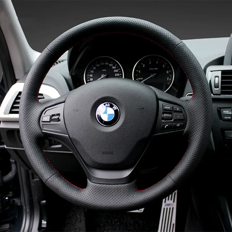 

DIY Hand-Stitch Leather Car Steering Wheel Cover for BMW 3 Series 5 Series X1 X3 X5 X6 X7 Interior Auto Accessories