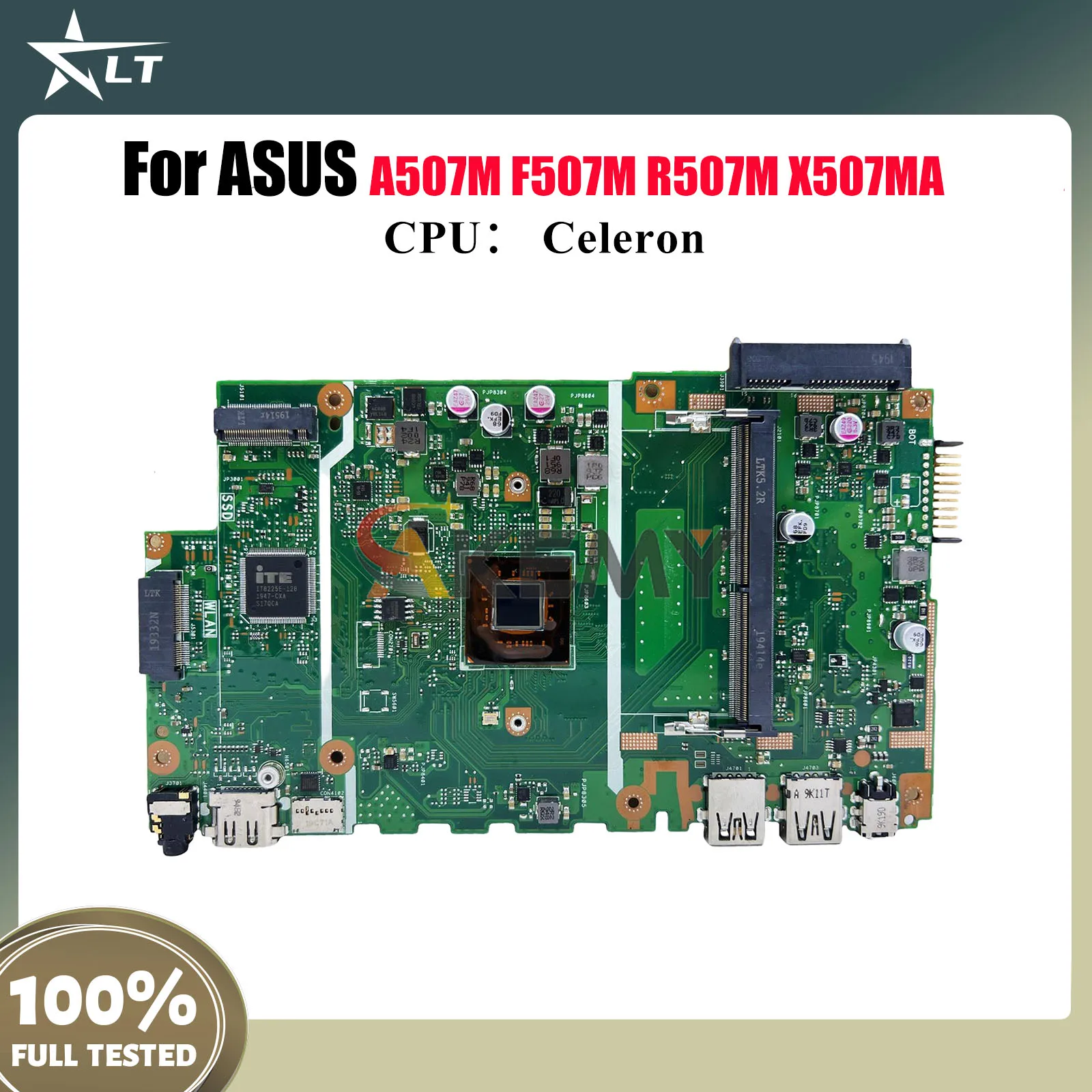 

X507MA Материнская плата для ноутбука ASUS VivoBook X507MA X507M R507M A507M F507M Материнская плата для ноутбука с процессором Celeron 100% tests OK stk
