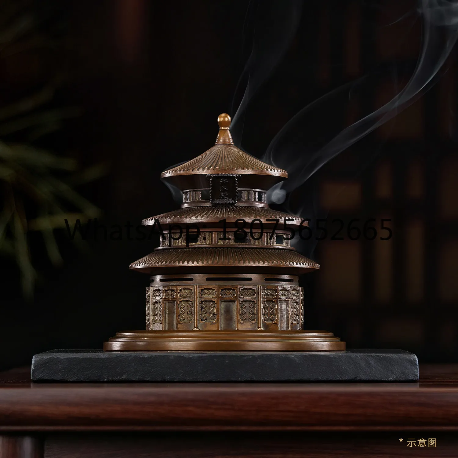 New chinoiserie incense burner for home tea ceremony study incense burner ornaments boutique