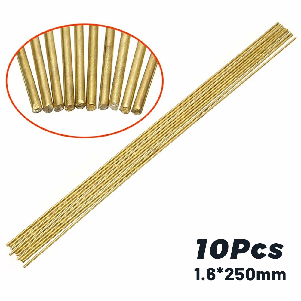 10 Stück Messing-Schweißstäbe 1,6 x 250 mm für Kupfer-Eisen-Löt- und Reparaturarbeiten, Schweißgeräte und Zubehör – Detail 12