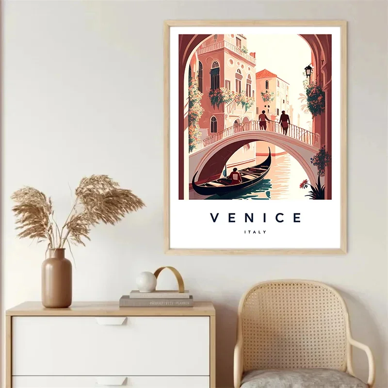 Florence Italy Europe TraveI City Landscape Poster Amalfi Rome Tuscany Sardinia Canvas Print Painting Wall Art Office Home De