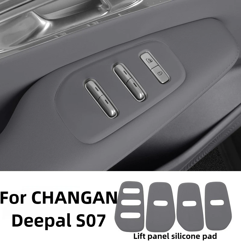 

Power Window Panel Silicone Pad For CHANGAN Deepal S07 Accessories 2026/2025 Eco-Silicone Shockproof Anti-Noise Mat 2024
