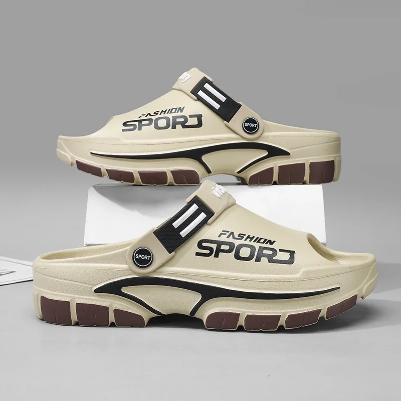

Beach Shoes Men's Summer Ligtweight EVA Trend Home Sandals Shoes Men Slippers Outdoor Students Comfortable Sandals
