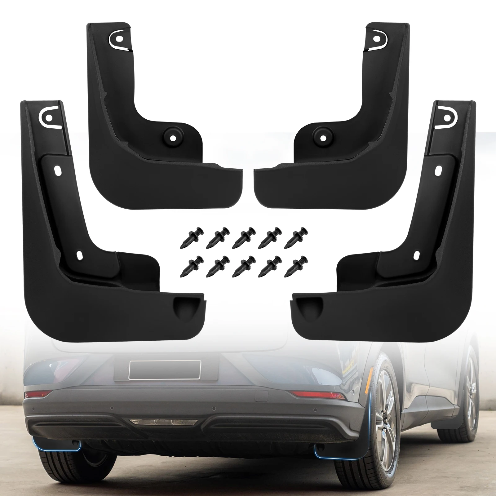 

Mudguards For Ford Mustang Mach E 2021-2025 2022 2023 2024 Car Exterior Accessories 4PCS Fender Splash Guards