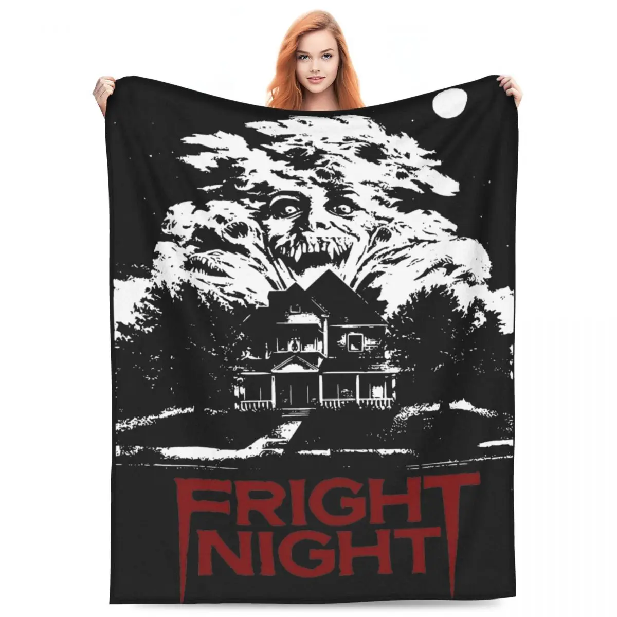 

Fright Night Horror Movie Film Blankets Ultra-Soft Fleece Healing Gift Throw Blanket Plush Thin Quilt